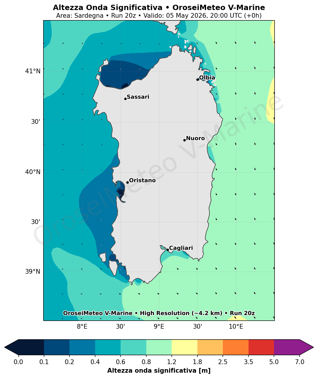 Mappa modello marino